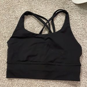Black lululemon sports bra